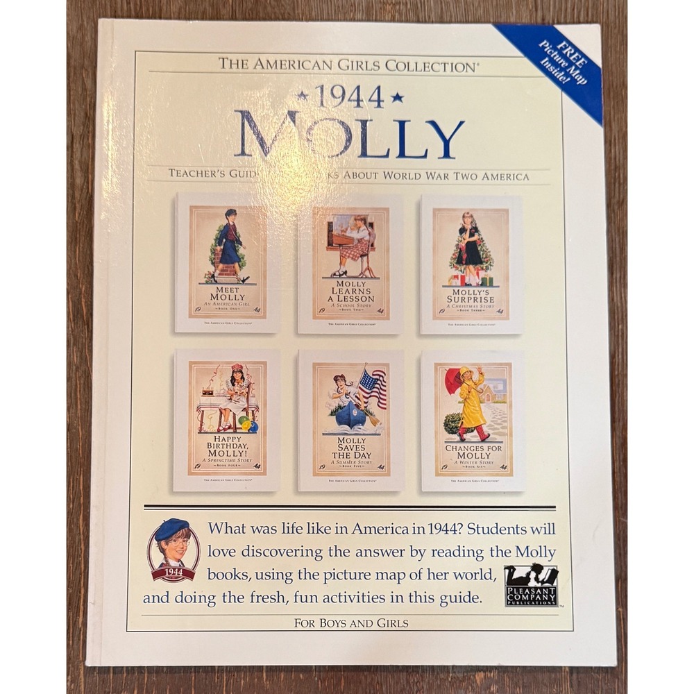 American Girl Pleasant Company Teacher Guide Workbook Molly Books